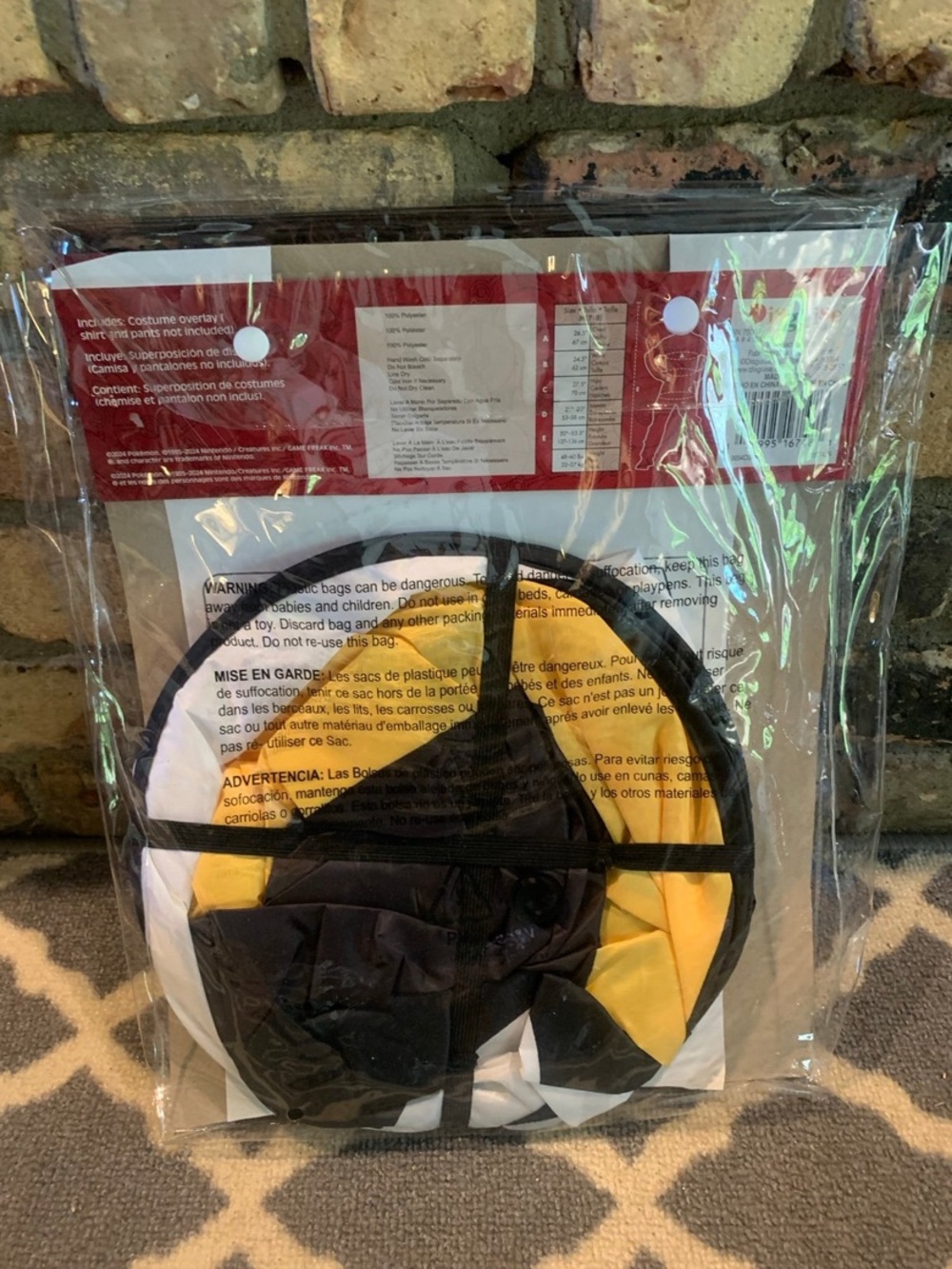 Kids' Pokémon Ultraball Halloween costume- One Size NWT - Picture 3 of 4